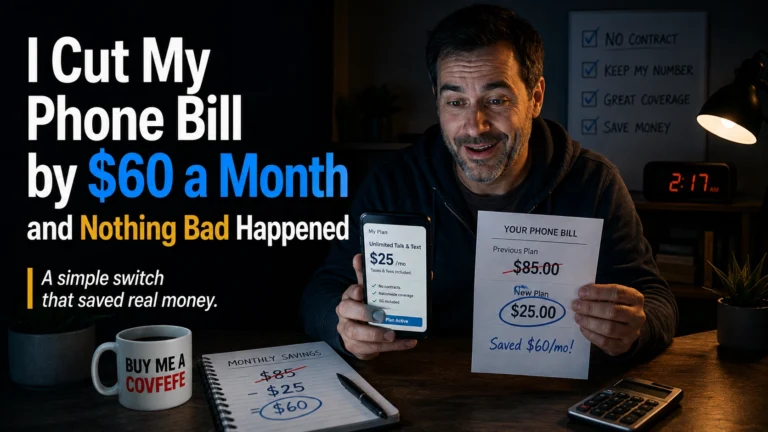 I Cut My Phone Bill by $60 a Month and Nothing Bad Happened