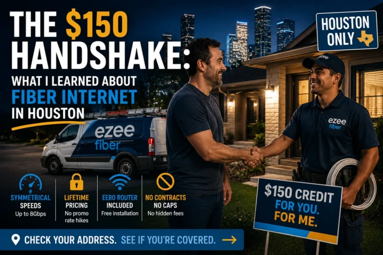 The $150 Handshake: What I Learned About Fiber Internet in Houston